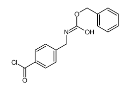 benzyl N-[(4-carbonochloridoylphenyl)methyl]carbamate Structure