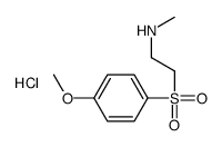 2-(4-methoxyphenyl)sulfonylethyl-methylazanium,chloride Structure