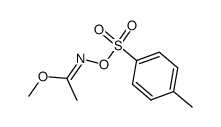 (E)-methyl N-tosyloxyacetimidate结构式