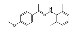 4-methoxyacetophenone 2,6-dimethylphenylhydrazone结构式