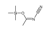 trimethylsilyl N-cyanoethanimidate Structure