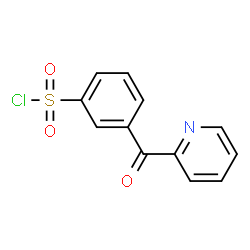 3-(PYRIDINE-2-CARBONYL)-BENZENESULFONYL CHLORIDE structure