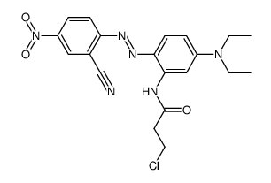 3-chloro-N-[2-[(2-cyano-4-nitrophenyl)azo]-5-(diethylamino)phenyl]propionamide picture