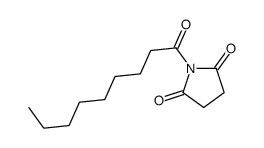 1-nonanoylpyrrolidine-2,5-dione结构式