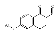 6-甲氧基-1-氧代-1,2,3,4-四氢萘-2-甲醛结构式