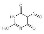 2-methyl-5-nitroso-1H-pyrimidine-4,6-dione结构式