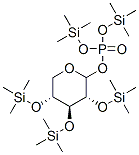 2-O,3-O,4-O-Tris(trimethylsilyl)-D-xylopyranose 1-phosphoric acid bis(trimethylsilyl) ester Structure