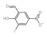 2-hydroxy-3-iodo-5-nitrobenzaldehyde结构式