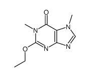 2-ethoxy-1,7-dimethyl-1,7-dihydro-purin-6-one结构式