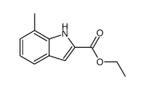 7-甲基-1H-吲哚-2-羧酸乙酯结构式