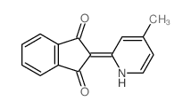 2-(4-methyl-1H-pyridin-2-ylidene)indene-1,3-dione Structure