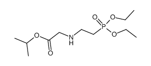 isopropyl (2-(diethoxyphosphoryl)ethyl)glycinate Structure