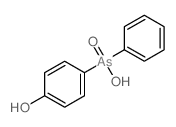 (4-hydroxyphenyl)-phenyl-arsinic acid structure