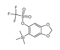 6-(trimethylsilyl)benzo[d][1,3]dioxol-5-yl triflate Structure