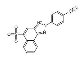 4-[5-(Sulfonato)-2H-naphtho[1,2-d]triazol-2-yl]benzenediazonium结构式