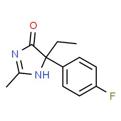 4H-Imidazol-4-one,5-ethyl-5-(4-fluorophenyl)-1,5-dihydro-2-methyl-,(-)-(9CI) Structure