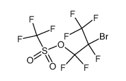 2-bromo-1,1,2,3,3,3-hexafluoropropyl trifluoromethanesulfonate Structure