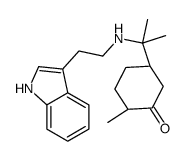 (2R,5R)-5-[2-[2-(1H-indol-3-yl)ethylamino]propan-2-yl]-2-methylcyclohexan-1-one结构式