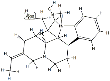 1,2-Dihydro-17-hydroxy-1-methylakuammilan-16-methanol Structure