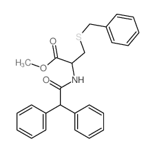 Alanine,3-(benzylthio)-N-(diphenylacetyl)-, methyl ester (8CI)结构式
