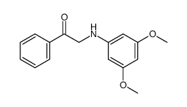 2-[(3,5-dimethoxyphenyl)amino]-1-phenylethanone Structure