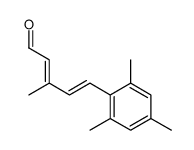 3-methyl-5-(2,4,6-trimethylphenyl)penta-2,4-dienal结构式