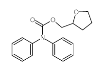 Carbamic acid,diphenyl-, (tetrahydro-2-furanyl)methyl ester (9CI) structure