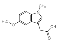 2-(5-methoxy-1-methyl-indol-3-yl)acetic acid Structure