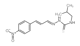 Hydrazinecarbothioamide,N-(2-methylpropyl)-2-[3-(4-nitrophenyl)-2-propen-1-ylidene]-结构式