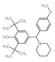 4-[(4-methoxyphenyl)-(1-piperidyl)methyl]-2,6-ditert-butyl-phenol picture