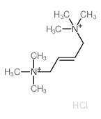 2-Butene-1,4-diaminium,N1,N1,N1,N4,N4,N4-hexamethyl-, chloride (1:2) structure