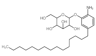 2-(2-amino-5-pentadecyl-phenoxy)-6-(hydroxymethyl)oxane-3,4,5-triol Structure