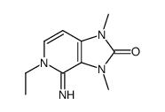 2H-Imidazo[4,5-c]pyridin-2-one,5-ethyl-1,3,4,5-tetrahydro-4-imino-1,3-dimethyl-(9CI)结构式