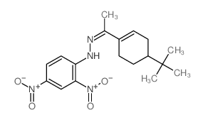 2,4-dinitro-N-[1-(4-tert-butyl-1-cyclohexenyl)ethylideneamino]aniline structure