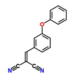 ((3-PHENOXYPHENYL)METHYLENE)METHANE-1,1-DICARBONITRILE Structure