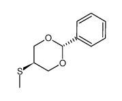 trans-5-methylthio-2-phenyl-1,3-dioxan结构式