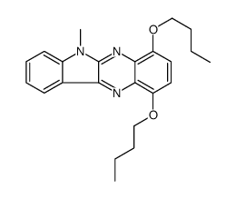 1,4-dibutoxy-6-methylindolo[3,2-b]quinoxaline结构式