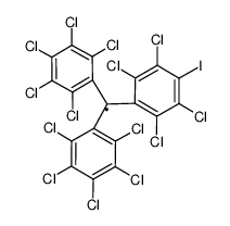 4-iodotetradecachlorotriphenylmethyl radical Structure