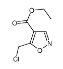 5-Chloromethyl-isoxazole-4-carboxylic acid ethyl ester结构式