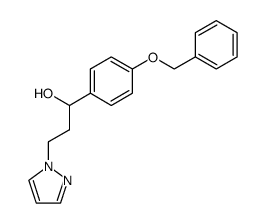 4-(benzyloxy)-α-<2-(1-pyrazolyl)ethyl>benzyl alcohol Structure