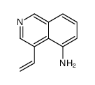 5-Isoquinolinamine,4-ethenyl-(9CI) Structure