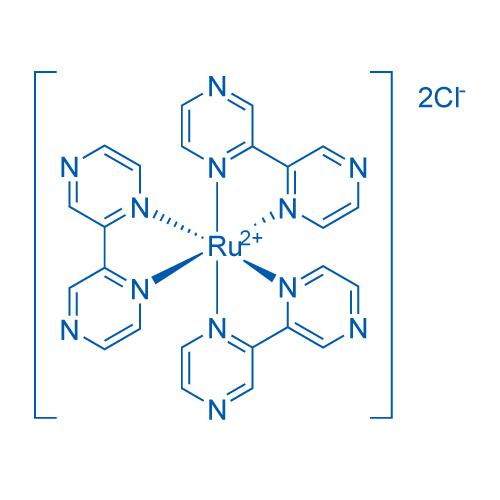 Tris (2,2'-bipyrazine) ruthenium dichloride structure