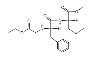 N-(carbethoxymethyl)-L-phenylalanyl-L-leucine methyl ester结构式