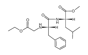 N-(carbethoxymethyl)-L-phenylalanyl-L-leucine methyl ester Structure