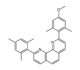 2-(4-methoxy-2,6-dimethylphenyl)-9-(2,4,6-trimethylphenyl)-1,10-phenanthroline结构式