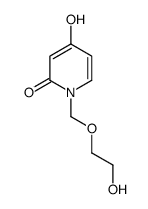 4-hydroxy-1-(2-hydroxyethoxymethyl)pyridin-2-one结构式