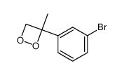 3-methyl-3-(m-bromophenyl)-1,2-dioxetane结构式