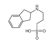 3-(2,3-dihydro-1H-inden-2-ylamino)propane-1-sulfonic acid Structure