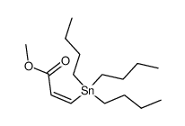 (Z)-3-tributylstannylacrylic acid methyl ester Structure