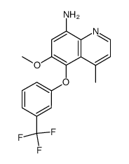 8-amino-6-methoxy-4-methyl-5-(3-trifluoromethylphenoxy)quinoline Structure
